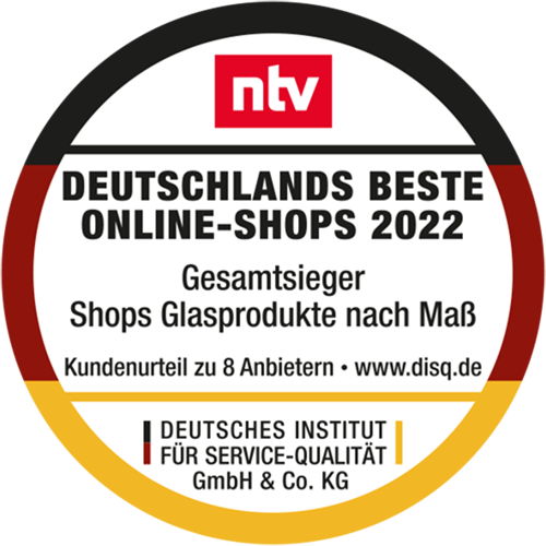 ntv | Deutschlands beste Online Shops 2022 | Gesamtsieger Shops Glasprodukte nach Maß