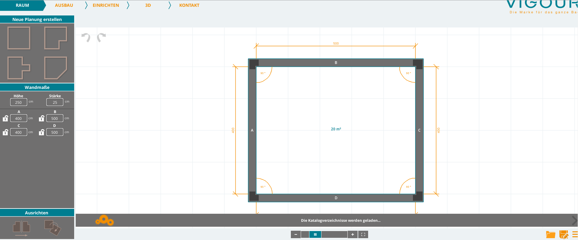 Palette 3D Badplaner bei Vigour