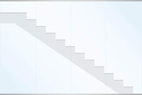 lllustration Absturzsichernde Verglasung mit Treppe