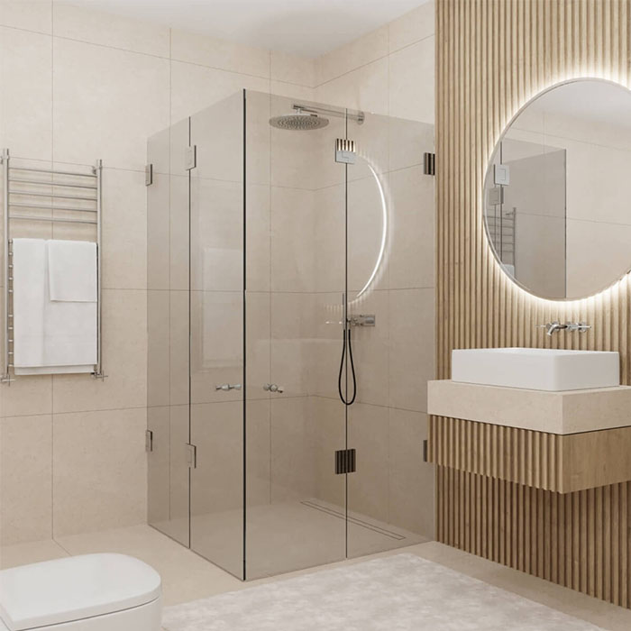 Faltbare - Glasdusche