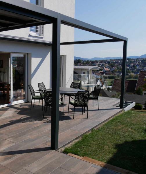 Terrassengelände aus Glas